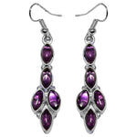 Load image into Gallery viewer, 925 Silver Amethyst Drop Earrings for Women | Gemstone Jewelry