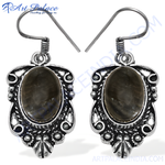 Load image into Gallery viewer, 925 Silver Oval Stone Earrings for Women | Dangle Jewelry
