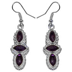 Load image into Gallery viewer, 925 Silver Amethyst Drop Earrings for Women | Gemstone Jewelry