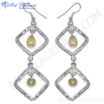 Load image into Gallery viewer, 925 Silver Gemstone Drop Earrings for Women | Dangle Earrings