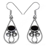 Load image into Gallery viewer, 925 Silver Blue Sandstone Teardrop Earrings for Women