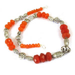 Load image into Gallery viewer, Red Carnelian Bead Necklace | 925 Silver | Women's Jewelry