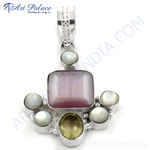 Load image into Gallery viewer, 925 Silver Gemstone Pendant for Women | Statement Jewelry
