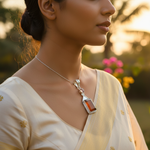 Load image into Gallery viewer, 925 Silver & Carnelian Pendant for Women | Gemstone Jewelry