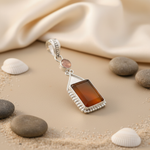 Load image into Gallery viewer, 925 Silver & Carnelian Pendant for Women | Gemstone Jewelry