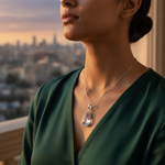 Load image into Gallery viewer, 925 Silver Tear Drop Pendant | Smoky Quartz Gemstone | Women's Gift