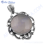 Load image into Gallery viewer, 925 Silver Rose Quartz Pendant for Women | Gemstone Jewelry