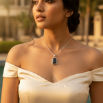 Load image into Gallery viewer, 925 Silver Black Onyx Pendant | Rectangle Gemstone Pendant