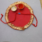 将图像加载到图库查看器中, Evil Eye Rakhi for Brother in 925 Sterling Silver | Red Thread