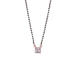 Load image into Gallery viewer, Rose gold plating Plated CZ Diamond Mangalsutra Necklace for Women