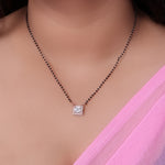 Load image into Gallery viewer, Rose gold plating Plated CZ Diamond Mangalsutra Necklace for Women