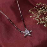 Load image into Gallery viewer, Silver Star Mangalsutra Necklace | Diamond CZ Stone | Gift for Women
