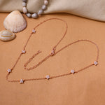 Load image into Gallery viewer, Rose gold plating Starburst Necklace | Diamond CZ | Women's Jewelry Gift
