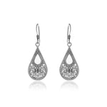 Load image into Gallery viewer, 925 Silver Filigree Teardrop Earrings for Women | Dangle Jewelry