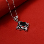 Load image into Gallery viewer, 925 Sterling Silver Black Onyx Pendant Necklace for Women