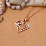 Load image into Gallery viewer, Rose gold plating Heart Hands Pendant Necklace | Gift for Her