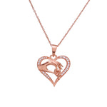 Load image into Gallery viewer, Rose gold plating Heart Hands Pendant Necklace | Gift for Her