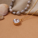 Load image into Gallery viewer, gold plating Solitaire Cubic Zirconia Necklace for Women | Gift