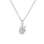 Load image into Gallery viewer, Handcrafted Silver Saraswati Veena Pendant β Traditional Temple Jewelry