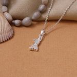 Load image into Gallery viewer, Detailed Silver Krishna Bansuri Pendant with Chain