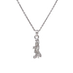 Load image into Gallery viewer, Detailed Silver Krishna Bansuri Pendant with Chain