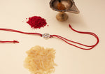 Load image into Gallery viewer, 925 Sterling Silver Pentagram Star Rakhi Bracelet for Brother