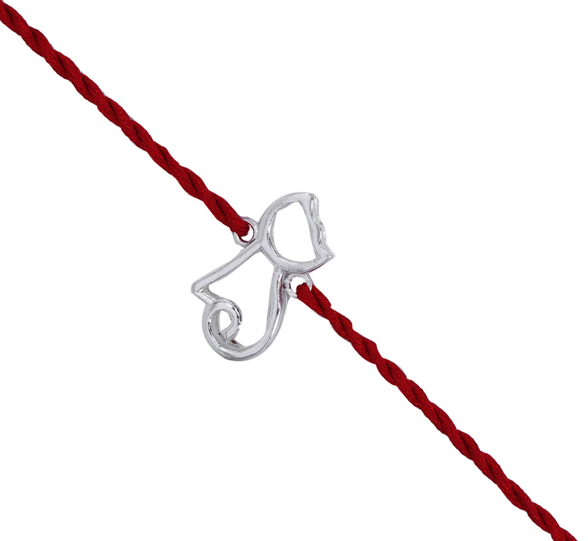 925 sterling silver ganesha rakhi for brother | raksha bandhan gift