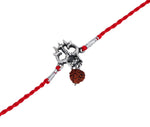 Load image into Gallery viewer, Shiva Om Trishul Rakhi 925 Silver for Brother Raksha Bandhan Gift