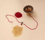 Load image into Gallery viewer, Shiva Om Trishul Rakhi 925 Silver for Brother Raksha Bandhan Gift