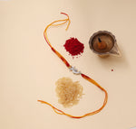 Load image into Gallery viewer, 925 Silver Infinity Charm Rakhi for Brother | Raksha Bandhan Gift