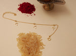 Load image into Gallery viewer, Leaf Charm Rakhi Bracelet in Gold Plated 925 Silver for Brother