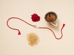 Load image into Gallery viewer, Bhai Design Written Rakhi in Gold-Plated 925 Sterling Silver with CZ