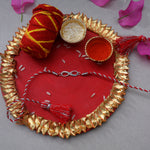Load image into Gallery viewer, Infinity Zircon Rakhi in 925 Silver for Brother - Raksha Bandhan