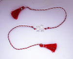 将图像加载到图库查看器中, Brother Sister 925 Silver Charm Rakhi for Raksha Bandhan