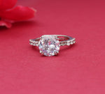 Load image into Gallery viewer, 925 Silver Cubic Zirconia Ring for Women | Engagement Ring| High Polish