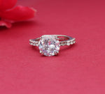 Load image into Gallery viewer, 925 Silver Cubic Zirconia Ring for Women | Engagement Ring| High Polish