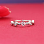 Load image into Gallery viewer, 925 Sterling Silver Ring with Round CZ Stones for Women | Gift