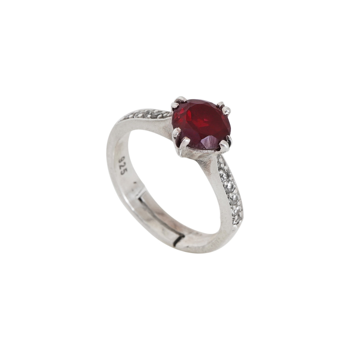 925 silver garnet and cz for women | gemstone jewelry gift