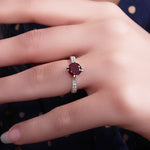 Load image into Gallery viewer, 925 Silver Ruby Ring for Women | Gemstone Jewelry Gift
