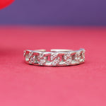 Load image into Gallery viewer, 925 Silver Cubic Zirconia Toe Ring for Women | Adjustable Jewelry