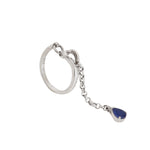 Load image into Gallery viewer, 925 Silver Blue Gemstone Dangle Ring for Women | Gift Idea