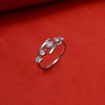 Load image into Gallery viewer, Silver Cubic Zirconia Ring for Women | Elegant Jewelry