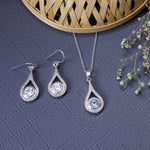 Load image into Gallery viewer, 925 Silver Teardrop Jewelry Set | Blue Gemstone for Women