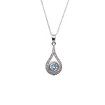 Load image into Gallery viewer, 925 Silver Teardrop Jewelry Set | Blue Gemstone for Women