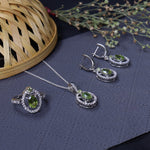 Load image into Gallery viewer, 925 Silver Peridot Jewelry Set for Women | Gift Idea