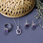 Load image into Gallery viewer, 925 Silver Amethyst Jewelry Set for Women | Gift Idea