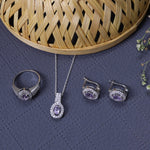 Load image into Gallery viewer, 925 Silver Amethyst Jewelry Set for Women | Gift Set