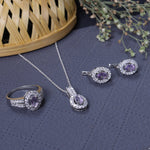 Load image into Gallery viewer, 925 Silver Amethyst Jewelry Set for Women | Gift Set