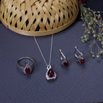 Load image into Gallery viewer, 925 Silver Ruby Jewelry Set for Women | Gift Idea