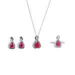 Load image into Gallery viewer, 925 Silver Ruby Jewelry Set for Women | Gift Idea